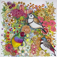 Exotic Birds Fine Art Print