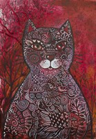 Red Cat Fine Art Print