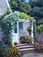 Gray House Arbor Fine Art Print