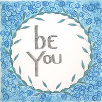 Be You Swirls Framed Print