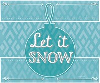 Let It Snow - Blue Fine Art Print