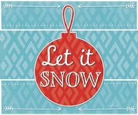 Let It Snow - Red Fine Art Print