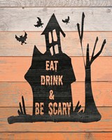 Eat, Drink and Be Scary Framed Print