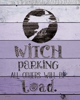 Witch Parking Framed Print