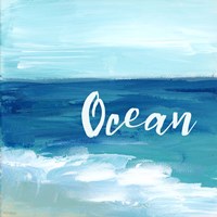 Ocean By the Sea Framed Print