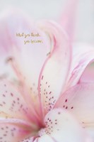 What You Think You Become Fine Art Print