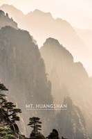 Vintage Mount HuangShan, Yellow Mountains, China, Asia Fine Art Print