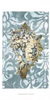 Gilded Solitary Shell I - Metallic Foil Fine Art Print