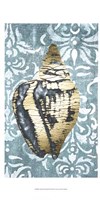 Gilded Solitary Shell II - Metallic Foil Fine Art Print