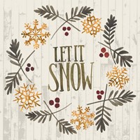 Rustic Christmas VI Framed Print