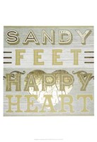 Gold & Beachy III Fine Art Print