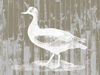 Woodgrain Fowl II Fine Art Print