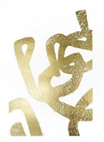 Gold Foil Symbiotic I Framed Print