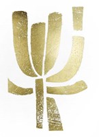 Gold Foil Symbiotic II Framed Print