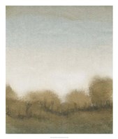 Golden Treeline I Framed Print