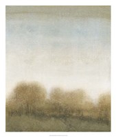 Golden Treeline II Framed Print