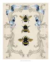 Bees & Filigree I Framed Print