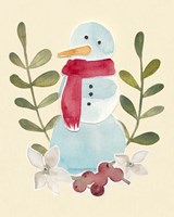 Snowman Cut-out I Framed Print