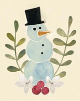 Snowman Cut-out II Fine Art Print
