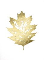 Gold Foil Leaf I Framed Print