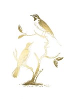Gold Foil Birds II Fine Art Print
