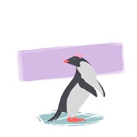 Minimalist Penguin, Girls Part I Fine Art Print