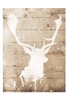 Deer Drip Mate Framed Print