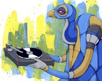 Vinyl Vulture Fine Art Print