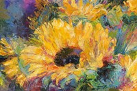 Blue Sunflowers Fine Art Print