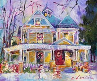 Christmas House Fine Art Print