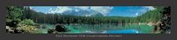 Italy Panoramic View of Lake Carezza Fine Art Print