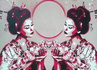 Mirror Geisha Fine Art Print