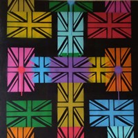 Union Jack Cross Fine Art Print