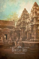 Vintage Banteay Srei, Cambodia, Asia Fine Art Print