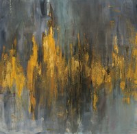 Black and Gold Abstract Fine Art Print