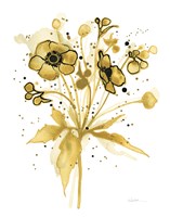 Celebration d Or I with Gray Fine Art Print