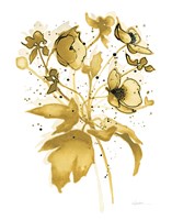 Celebration d Or II with Gray Fine Art Print