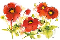 Flores Rojas VI Fine Art Print