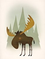 Forest Moose Fine Art Print