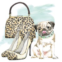 Glamour Pups IV Fine Art Print