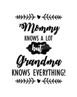 Grandma Knows Everything 2 Fine Art Print