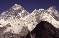 Mt. Everest seen from Gokyo Valley, Sagarnatha National Park, Nepal. Fine Art Print