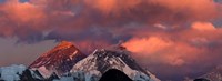 Snowcapped Mountain Peaks, Mt Everest, Himalayas Fine Art Print