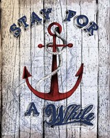 Stay Anchor Fine Art Print