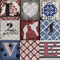 9 Love RWB Framed Print