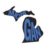 Michigan Letters Fine Art Print