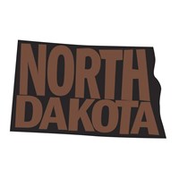 North Dakota Letters Fine Art Print