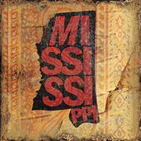 Mississippi on Pattern Fine Art Print