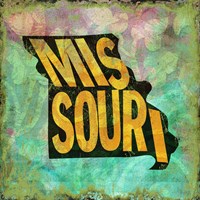 Missouri on Pattern Fine Art Print