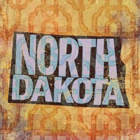 North Dakota on Pattern Fine Art Print